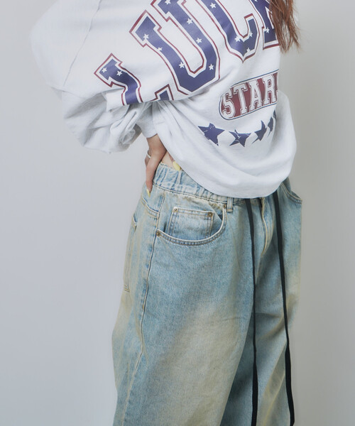 s/e/o(エスイーオー)の「【Geek Office / ギークオフィス】s/e/o / エスイーオー OVERSIZED DENIM EASY PANTS(デニムパンツ・レディース・ブルー系その他・SMALL)」の15枚目の写真