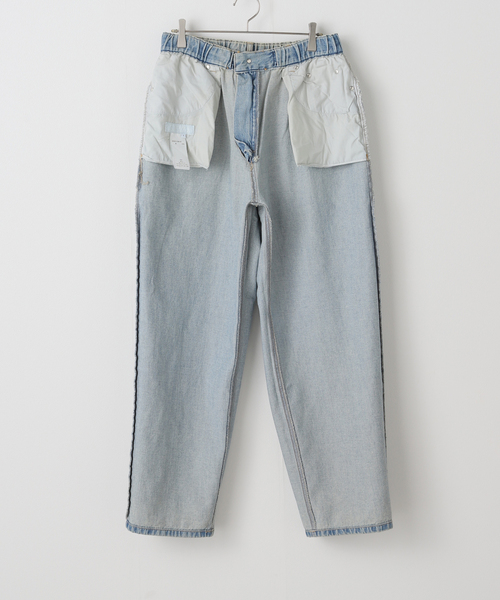 s/e/o(エスイーオー)の「【Geek Office / ギークオフィス】s/e/o / エスイーオー OVERSIZED DENIM EASY PANTS(デニムパンツ・レディース・ブルー系その他・SMALL)」の10枚目の写真