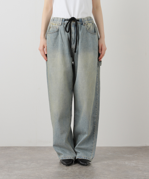 s/e/o(エスイーオー)の「【Geek Office / ギークオフィス】s/e/o / エスイーオー OVERSIZED DENIM EASY PANTS(デニムパンツ・レディース・ブルー系その他・SMALL)」の6枚目の写真