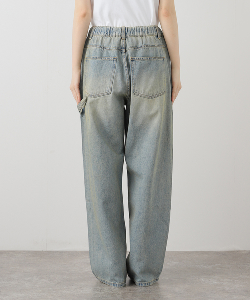 s/e/o(エスイーオー)の「【Geek Office / ギークオフィス】s/e/o / エスイーオー OVERSIZED DENIM EASY PANTS(デニムパンツ・レディース・ブルー系その他・SMALL)」の4枚目の写真