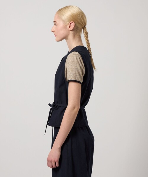 Steven Alan(スティーブンアラン)の「<Steven Alan>コットン ベスト(ベスト・レディース・ネイビー/モカ・S/M)」の5枚目の写真