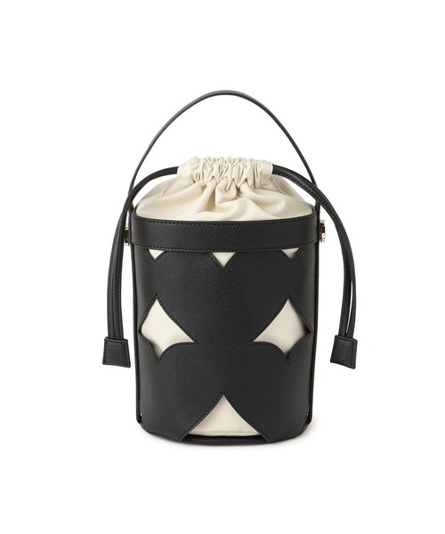 VIS（ビス）の「カットワーク2WAYバッグ（ハンドバッグ・レディース・ブラック/ホワイト系その他3/ブラウン系その他3・FREE）」の10枚目の写真