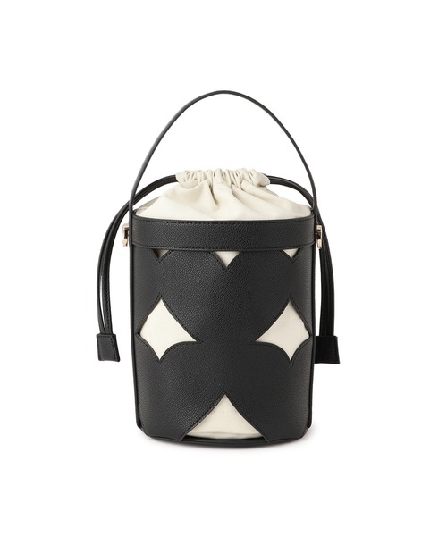 VIS（ビス）の「カットワーク2WAYバッグ（ハンドバッグ・レディース・ブラック/ホワイト系その他3/ブラウン系その他3・FREE）」の8枚目の写真