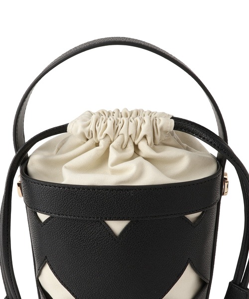VIS（ビス）の「カットワーク2WAYバッグ（ハンドバッグ・レディース・ブラック/ホワイト系その他3/ブラウン系その他3・FREE）」の7枚目の写真