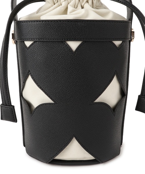 VIS（ビス）の「カットワーク2WAYバッグ（ハンドバッグ・レディース・ブラック/ホワイト系その他3/ブラウン系その他3・FREE）」の6枚目の写真