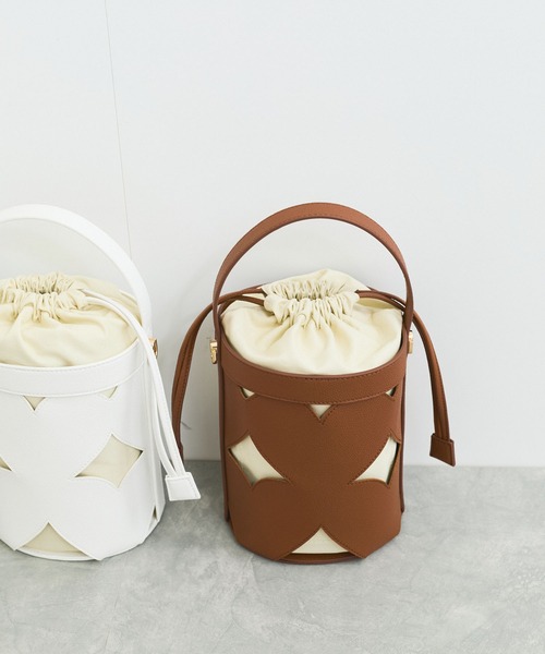 VIS（ビス）の「カットワーク2WAYバッグ（ハンドバッグ・レディース・ブラック/ホワイト系その他3/ブラウン系その他3・FREE）」の15枚目の写真