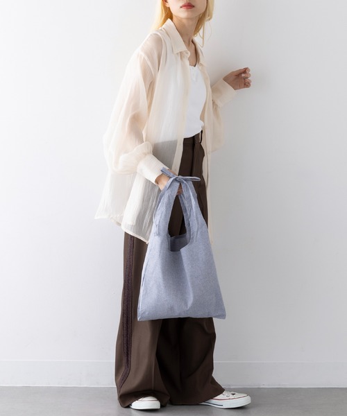 セール】【SETUP7】シャンブリック紐付マルシェバッグ TR-1356 TRW