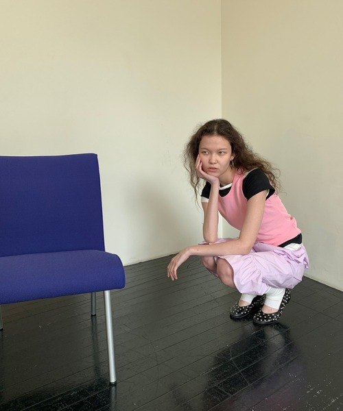 LONSLAN（ロンスラン）の「【LONSLAN】 アシンメトリー オフショルダーTシャツ LONW25s040（Tシャツ/カットソー・レディース・アイボリー/ブラック/グレー・M）」の12枚目の写真