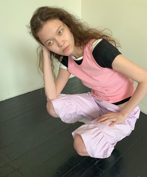 LONSLAN（ロンスラン）の「【LONSLAN】 アシンメトリー オフショルダーTシャツ LONW25s040（Tシャツ/カットソー・レディース・アイボリー/ブラック/グレー・M）」の13枚目の写真