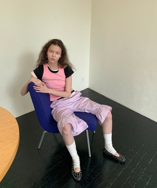 LONSLAN（ロンスラン）の「【LONSLAN】 アシンメトリー オフショルダーTシャツ LONW25s040（Tシャツ/カットソー・レディース・アイボリー/ブラック/グレー・M）」の17枚目の写真