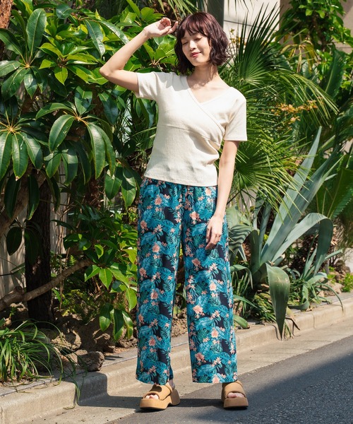 anap mimpi(アナップミンピ)の「カット ジャガード 前後2WAY カシュクール 半袖 トップス(Tシャツ/カットソー・レディース・キナリ/モカ/ブラック・FREE)」の8枚目の写真