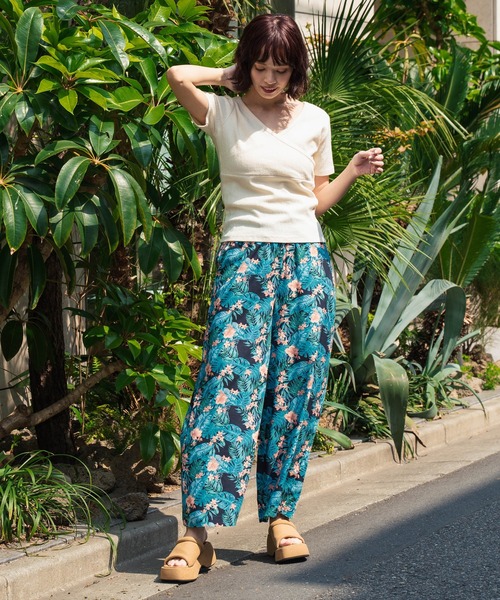 anap mimpi(アナップミンピ)の「カット ジャガード 前後2WAY カシュクール 半袖 トップス(Tシャツ/カットソー・レディース・キナリ/モカ/ブラック・FREE)」の7枚目の写真