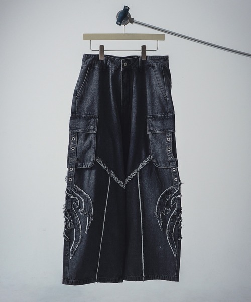 90s TRIBAL USA トライバル ナイロンパンツ 黒 ストリート adidas 90s ナイロントラックパンツ トレフォイルロゴ 3本線 黒
