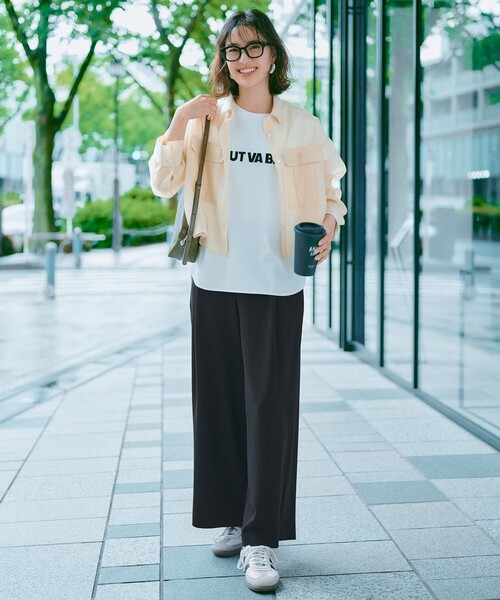UNFILO(アンフィーロ)の「サマーセットアップ ワイドパンツ(その他パンツ・レディース・ネイビー系/ブラック系/ライトグレー系・X-SMALL/SMALL/MEDIUM/LARGE)」の10枚目の写真