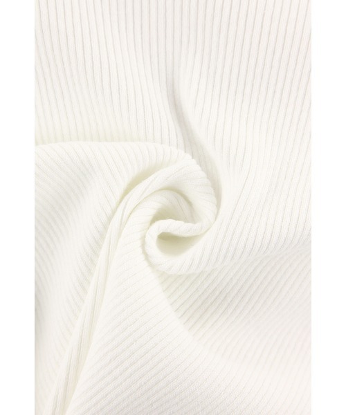 ALEXIA STAM（アリシアスタン）の「Off The Shoulder Knit Top /オフショルニットトップス（Tシャツ/カットソー・レディース・ホワイト/ブラック/ホワイト×ブラウン・ﾌﾘ-）」の12枚目の写真