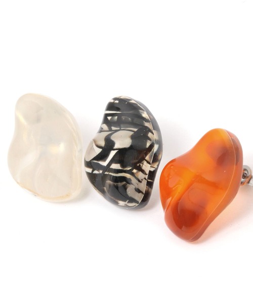 LEPSIM（レプシィム）の「クリアピアス　492605（ピアス（両耳用）・レディース・ブラック/アイボリー/ブラウン・ONE SIZE）」の8枚目の写真