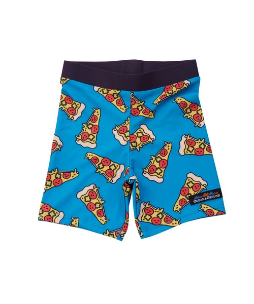 Ocean&Ground（オーシャン&グラウンド）の「ﾎﾞｸｻｰｼｮｰﾂ水着（水着・キッズ・ターコイズブルー/ブラック/マルチ・90/100/110/120/130/140）」の2枚目の写真
