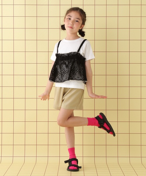 LEPSIM(レプシィム)の「【KIDS】配色ビスチェ 497069(その他トップス・キッズ・ブラック/オフホワイト・120/140)」の3枚目の写真