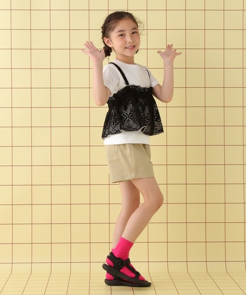 LEPSIM(レプシィム)の「【KIDS】配色ビスチェ 497069(その他トップス・キッズ・ブラック/オフホワイト・120/140)」の4枚目の写真