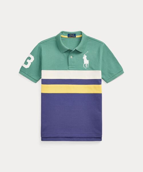 POLO RALPH LAUREN CHILDRENSWEAR(ポロ ラルフ ローレン チルドレンズウェア)の「Big Pony コットン メッシュ ポロシャツ(ポロシャツ・キッズ・マルチ・XL/M/L/S)」の1枚目の写真