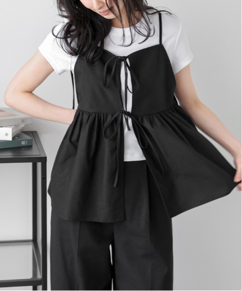 セール】前後2WAYビスチェ×パンツセットアップ（セットアップ）｜La