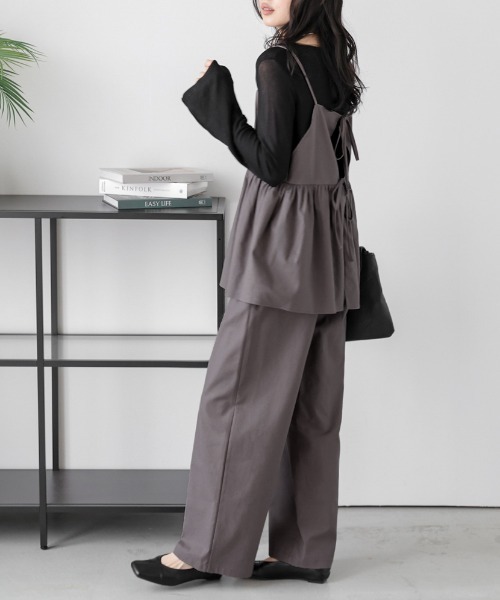 セール】前後2WAYビスチェ×パンツセットアップ（セットアップ）｜La