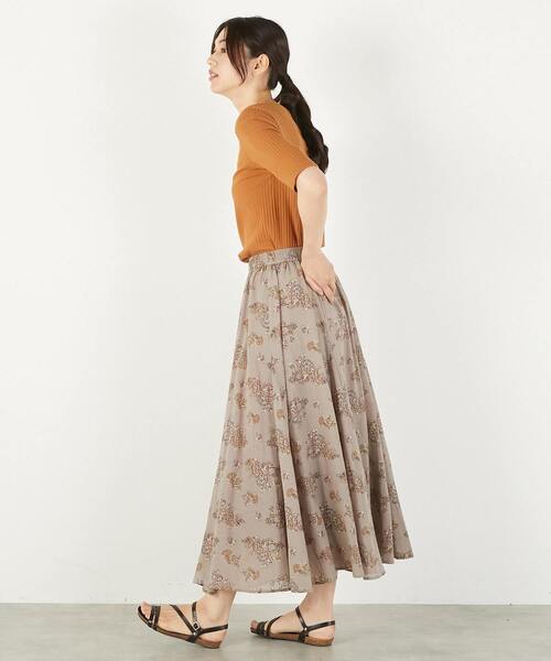 MELROSE claire(メルローズ クレール)の「【ワイドリブ万能5分袖カットプルオーバー】(Tシャツ/カットソー・レディース・ベージュ系その他/グリーン/ライトブラウン/ブラック・FREE)」の13枚目の写真