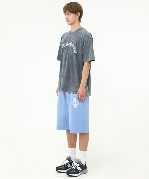 A'GEM/9 × .kom『paragraph/パラグラフ』DAMAGED ARCH LOGO T