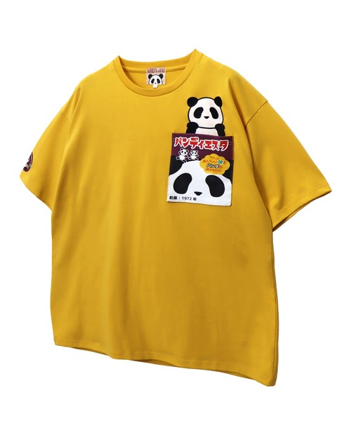PANDIESTA（パンディエスタ）の「ごちそうパンダポケットTシャツ(M2)（Tシャツ/カットソー・メンズ・ブラック/ホワイト/マスタード・XXL/XL/L/M）」の5枚目の写真