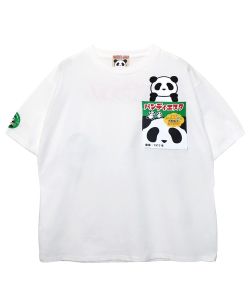 PANDIESTA（パンディエスタ）の「ごちそうパンダポケットTシャツ(M2)（Tシャツ/カットソー・メンズ・ブラック/ホワイト/マスタード・XXL/XL/L/M）」の10枚目の写真