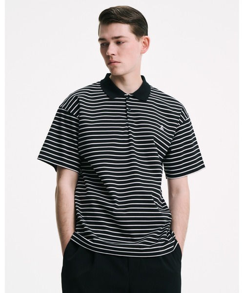 SOPHNET.(ソフネット)の「SUPIMA COTTON S/S POLO SHIRT(ポロシャツ・メンズ・ホワイト/ブラック/A/B・1/2/4/3/5)」の5枚目の写真