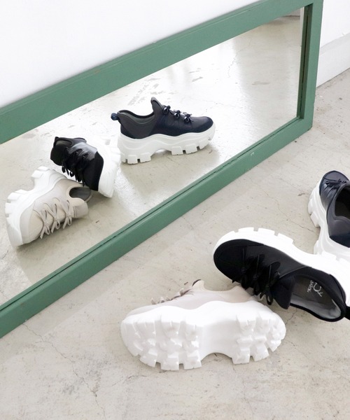 byあしながおじさん(バイアシナガオジサン)の「HANDSFREE|厚底バレエスリッポン 8490117(スニーカー・レディース・ネイビー/ブラック/アイボリー・22.5cm/23cm/23.5cm/24cm/24.5cm)」の18枚目の写真