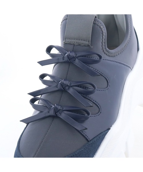 byあしながおじさん(バイアシナガオジサン)の「HANDSFREE|厚底バレエスリッポン 8490117(スニーカー・レディース・ネイビー/ブラック/アイボリー・22.5cm/23cm/23.5cm/24cm/24.5cm)」の14枚目の写真