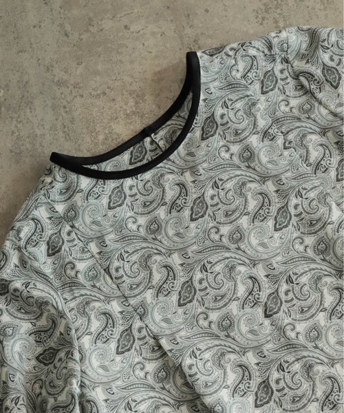 NOMBRE IMPAIR（ノンブルアンペール）の「ペイズリーPT　ベルベットパイピングBL（シャツ/ブラウス・レディース・ホワイト/ブルー・FREE）」の19枚目の写真