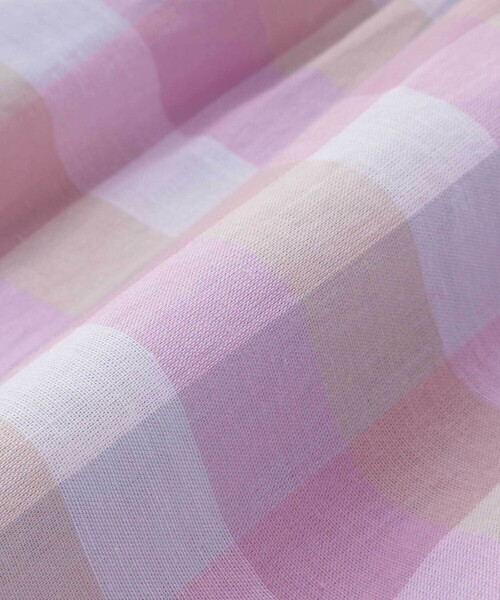 SLAP SLIP（スラップスリップ）の「マドラスチェック肩フリルチュニック(90~130cm)（シャツ/ブラウス・キッズ・ブルー系その他/ピンク系その他・90cm/130cm/100cm/120cm/110cm）」の5枚目の写真