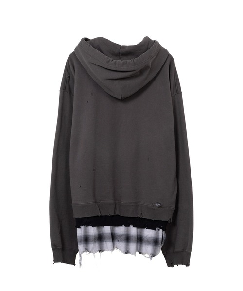 Maison MIHARA YASUHIRO（メゾンミハラヤスヒロ）の「Triple Layered Half-zip Hoodie（スウェット・メンズ・グレー/ブラック・44/46/48）」の3枚目の写真