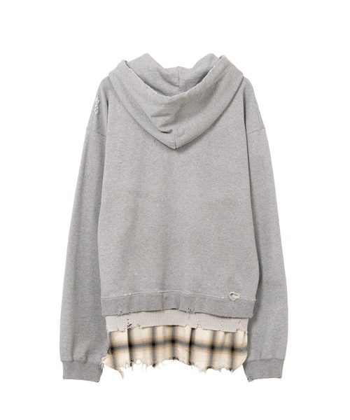 Maison MIHARA YASUHIRO（メゾンミハラヤスヒロ）の「Triple Layered Half-zip Hoodie（スウェット・メンズ・グレー/ブラック・44/46/48）」の9枚目の写真