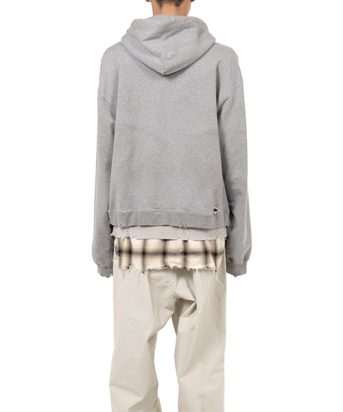 Maison MIHARA YASUHIRO（メゾンミハラヤスヒロ）の「Triple Layered Half-zip Hoodie（スウェット・メンズ・グレー/ブラック・44/46/48）」の12枚目の写真