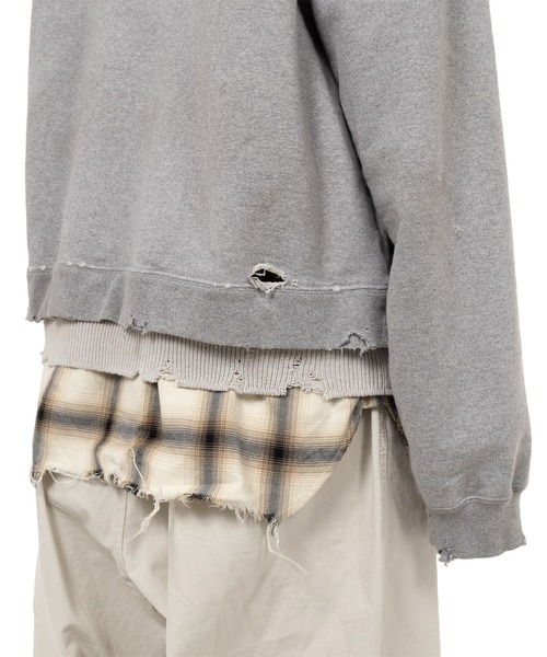 Maison MIHARA YASUHIRO（メゾンミハラヤスヒロ）の「Triple Layered Half-zip Hoodie（スウェット・メンズ・グレー/ブラック・44/46/48）」の16枚目の写真