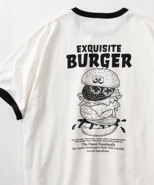 make a ray!(メイク ア レイ!)の「【84】フードキャラクター リンガー 半袖Tシャツ/バックプリント/オーバーサイズ(Tシャツ/カットソー・メンズ・ホワイト/ブラック/ホワイト系その他/ブラック系その他/ホワイト系その他2/ホワイト系その他3・M/L)」の2枚目の写真