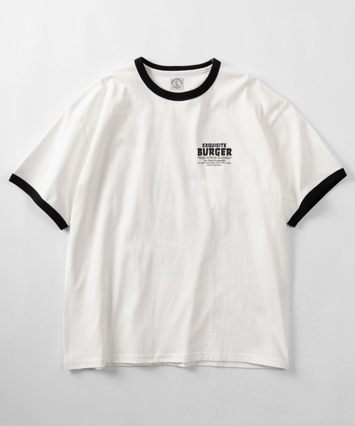 セール】【84】フードキャラクター リンガー 半袖Tシャツ/バック