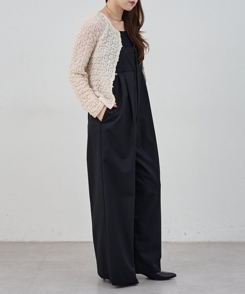 SHENERY（シーナリー）の「ハイウエストサロペット（サロペット/オーバーオール・レディース・ライトグレー/ブラック・36/38）」の21枚目の写真