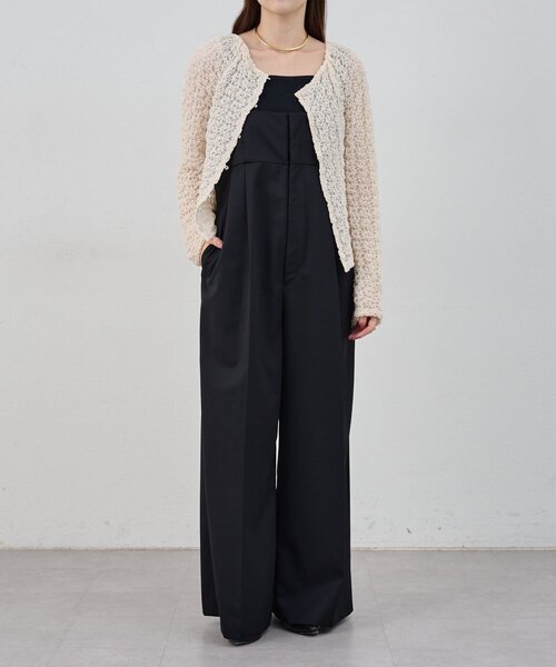 SHENERY（シーナリー）の「ハイウエストサロペット（サロペット/オーバーオール・レディース・ライトグレー/ブラック・36/38）」の22枚目の写真