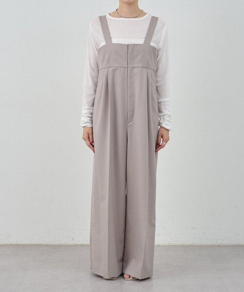 SHENERY（シーナリー）の「ハイウエストサロペット（サロペット/オーバーオール・レディース・ライトグレー/ブラック・36/38）」の13枚目の写真