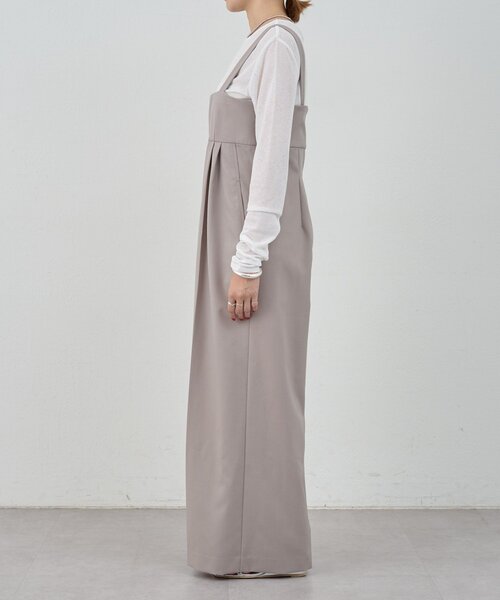 SHENERY（シーナリー）の「ハイウエストサロペット（サロペット/オーバーオール・レディース・ライトグレー/ブラック・36/38）」の14枚目の写真