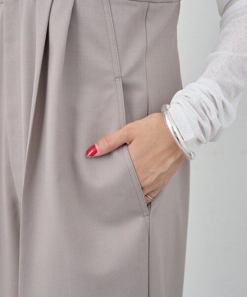 SHENERY（シーナリー）の「ハイウエストサロペット（サロペット/オーバーオール・レディース・ライトグレー/ブラック・36/38）」の18枚目の写真