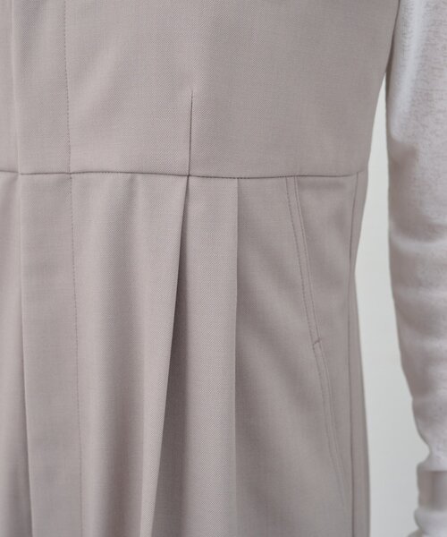 SHENERY（シーナリー）の「ハイウエストサロペット（サロペット/オーバーオール・レディース・ライトグレー/ブラック・36/38）」の20枚目の写真