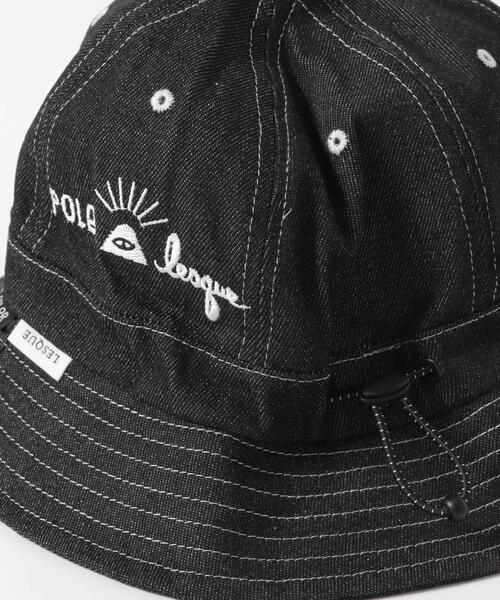 POLeR（ポーラー）の「POLeR　DENIM BELL HAT（ハット・メンズ・ブラック/インディゴブルー・ONE）」の4枚目の写真