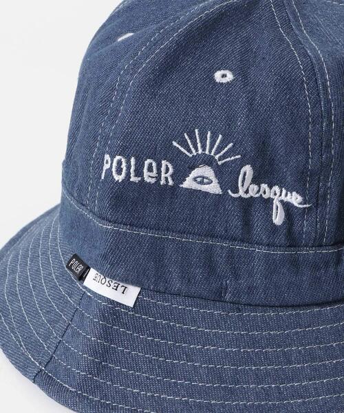 POLeR（ポーラー）の「POLeR　DENIM BELL HAT（ハット・メンズ・ブラック/インディゴブルー・ONE）」の8枚目の写真
