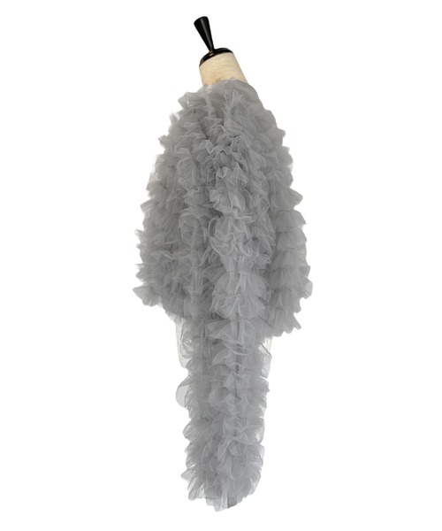 HONEY MI HONEY(ハニーミーハニー)の「【ZOZO限定】volume tulle knit tops(ニット/セーター・レディース・オフホワイト/グレー/サックスブルー/ピンク・FREE)」の6枚目の写真